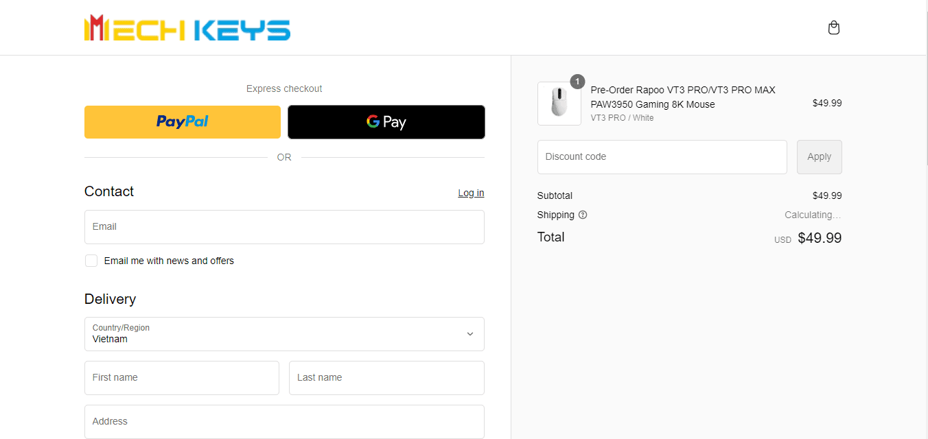 How to apply Mechkeys coupon code